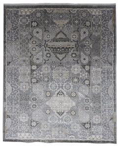 Transitional Handmade Gray Wool Rug 8' x 9'9 - IGotYourRug