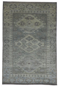 Transitional Handmade Gray Wool Rug 4' x 6' - IGotYourRug