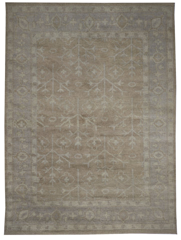 Traditional Handmade Brown Gray Green Wool Rug 8'6 x 11'6 - IGotYourRug