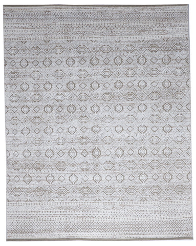 Moroccan Handmade Brown Gray Wool Rug 8' x 10' - IGotYourRug