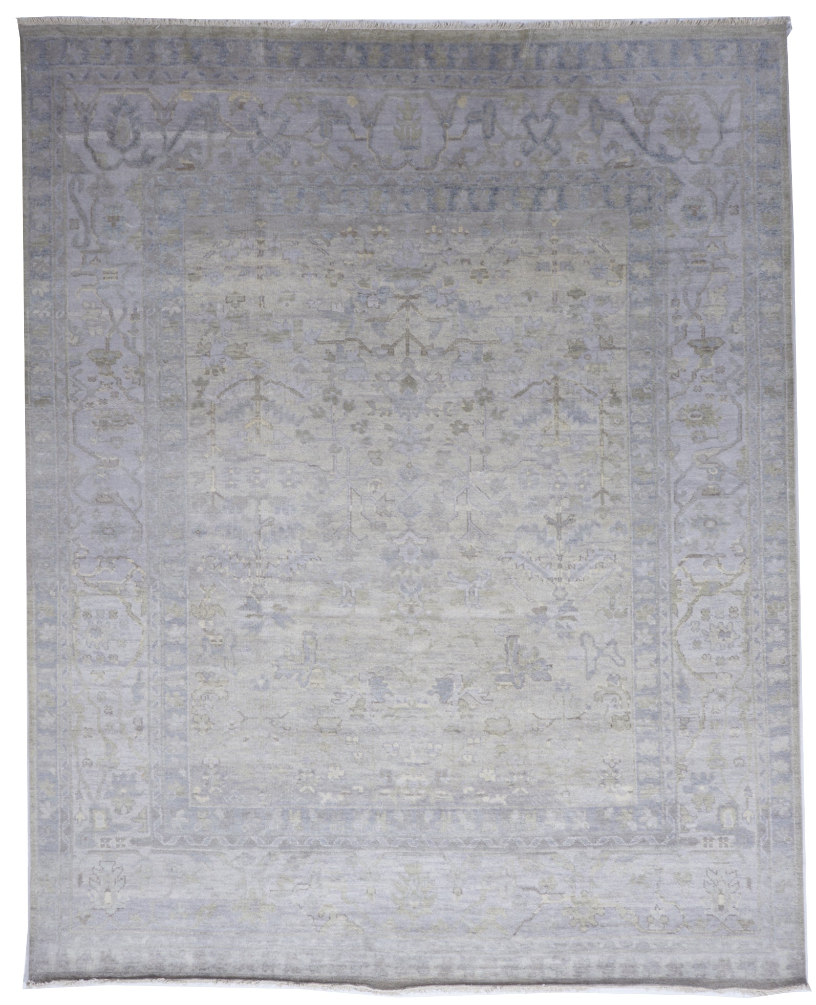 Traditional Handmade Gray Wool Rug 8' x 10' - IGotYourRug