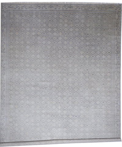 Moroccan Handmade Gray Wool Rug 10' x 14' - IGotYourRug