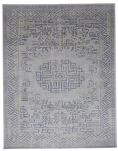 Transitional Handmade Gray Wool Rug 7'9 x 9'9 - IGotYourRug