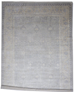 Traditional Handmade Gray Tan Wool Rug 10' x 14' - IGotYourRug
