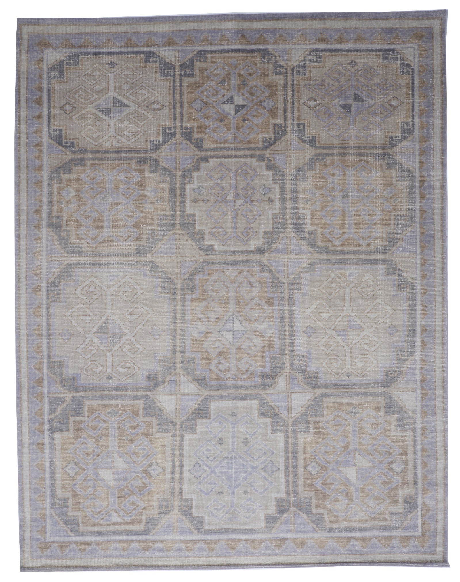 Transitional Handmade Gray Multicolor Wool Rug 8' x 10' - IGotYourRug