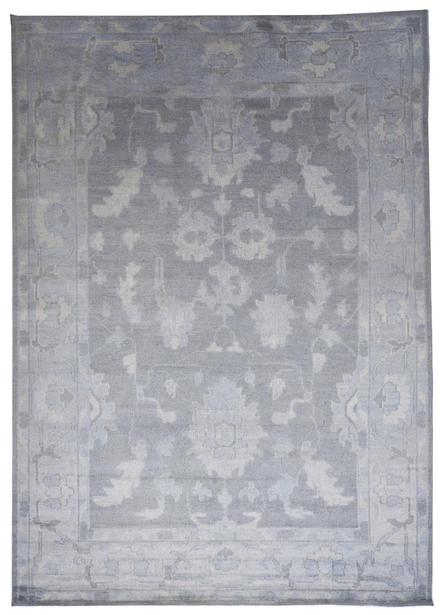 Traditional Handmade Gray Wool Rug 8'6 x 11'6 - IGotYourRug