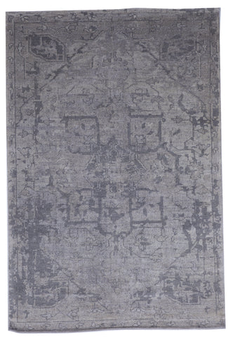 Transitional Handmade Gray Wool Rug 6' x 9' - IGotYourRug