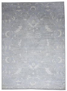 Transitional Handmade Gray Wool Rug 8'6 x 11'6 - IGotYourRug