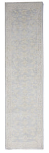 Oushak Handmade Gray Ivory Wool Runner Rug 2'6 x 10' - IGotYourRug