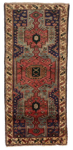 Traditional Hand Knotted Multicolor Wool Rug 2'4 x 5'3 - IGotYourRug