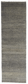Transitional Hand Knotted Gray Wool Art Silk Runner Rug 2'6 x 8'2 - IGotYourRug