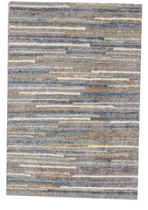 Transitional Hand Knotted Blue Gray Wool Rug 2' x 3' - IGotYourRug