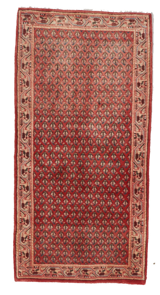 Traditional Handmade Red Multicolor Wool Rug 2'4 x 4'8 - IGotYourRug