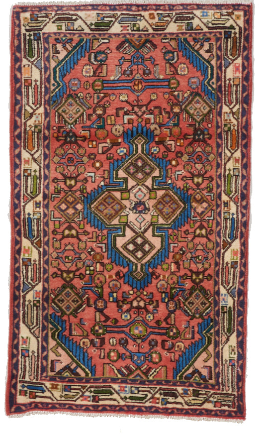 Traditional Handmade Red Multicolor Wool Rug 2'6 x 4'4 - IGotYourRug