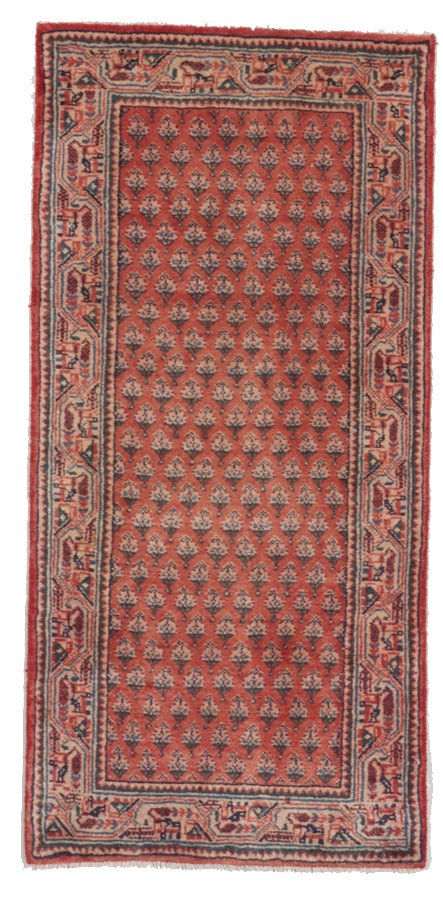 Traditional Handmade Red Wool Rug 2'1 x 4'5 - IGotYourRug