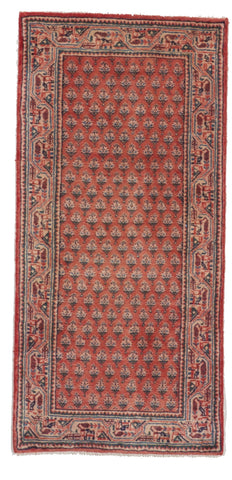 Traditional Handmade Red Wool Rug 2'1 x 4'5 - IGotYourRug