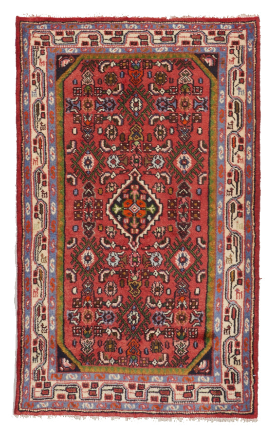 Traditional Handmade Red Wool Rug 2'7 x 4'3 - IGotYourRug