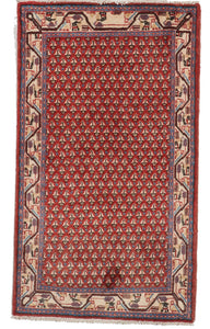 Traditional Handmade Red Wool Rug 2'6 x 4' - IGotYourRug