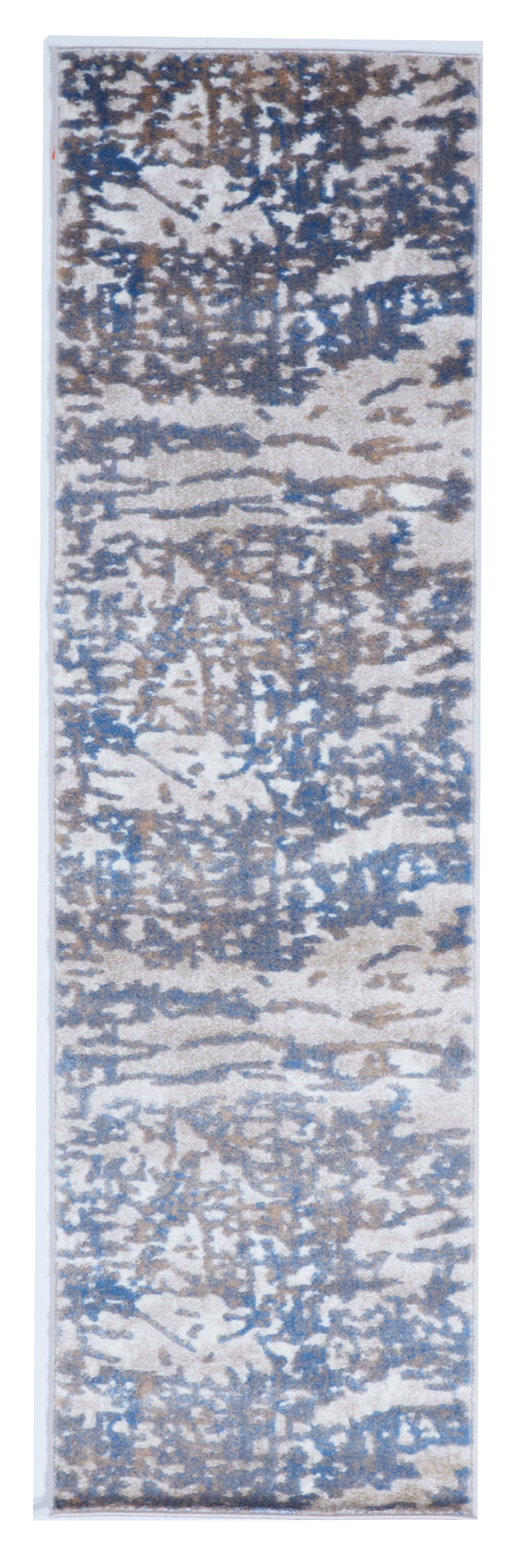 Contemporary Machine Made Gray Blue Runner Rug 2'3 x 7'6 - IGotYourRug