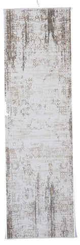 Contemporary Machine Made Gray Copper Runner Rug 2'3 x 7'6 - IGotYourRug