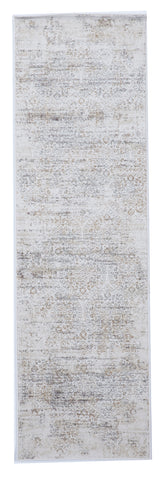 Contemporary Machine Made Gray Runner Rug 2'3 x 7'6 - IGotYourRug