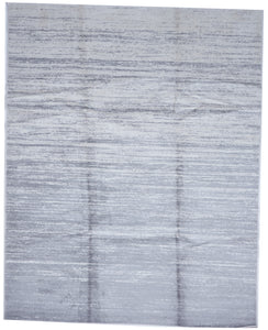 Contemporary Machine Made Solid Gray Olefin Rug 7'10 x 10' - IGotYourRug