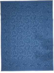 Contemporary Machine Made Blue Wool Rug 7'11 x 10'7 - IGotYourRug
