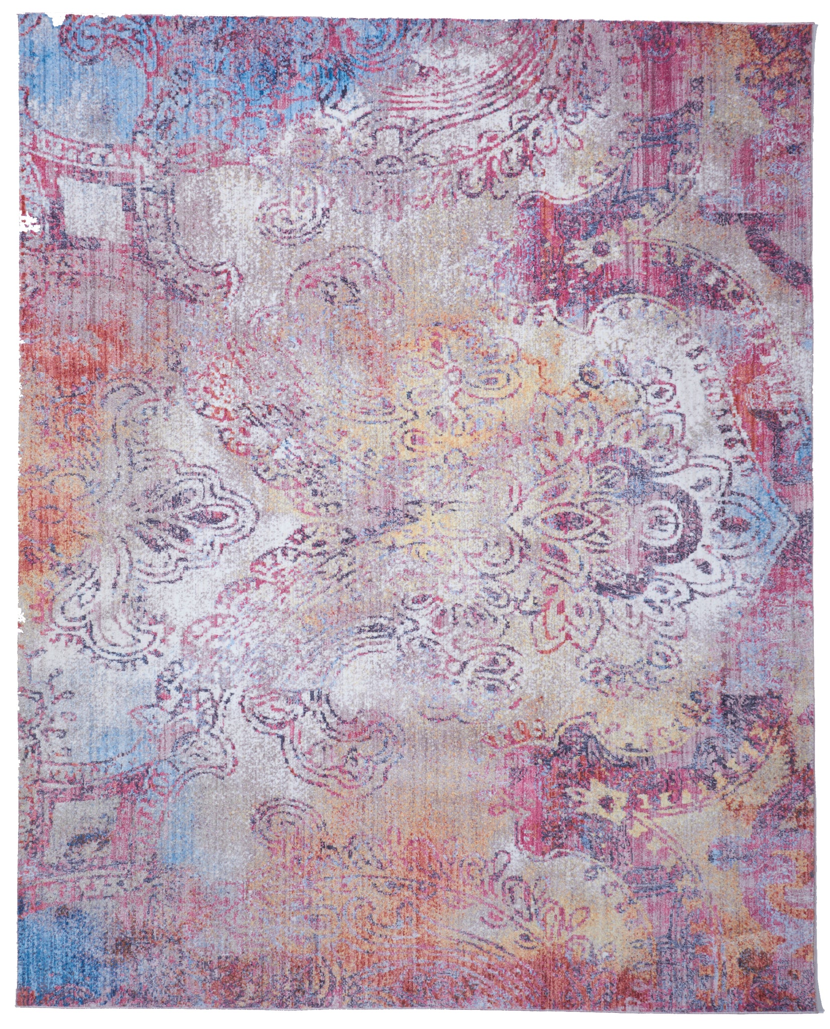 Contemporary Machine Made Multicolor Olefin Rug 8' x 9'11 - IGotYourRug