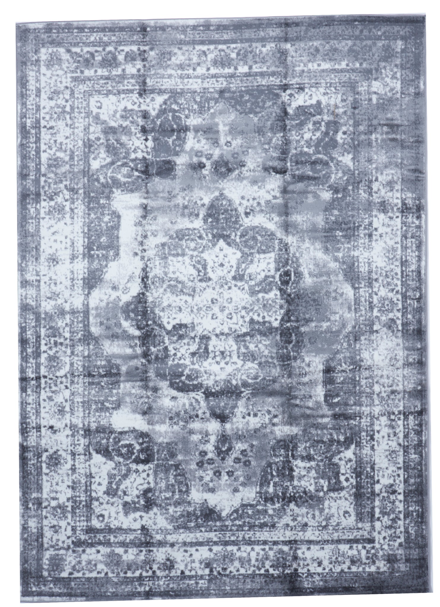 Transitional Machine Made Gray Olefin Rug 7'1 x 10' - IGotYourRug