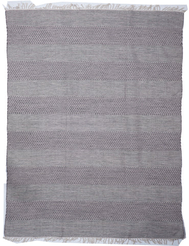 Flatweave Gray Cotton Rug 7'10 x 10' - IGotYourRug