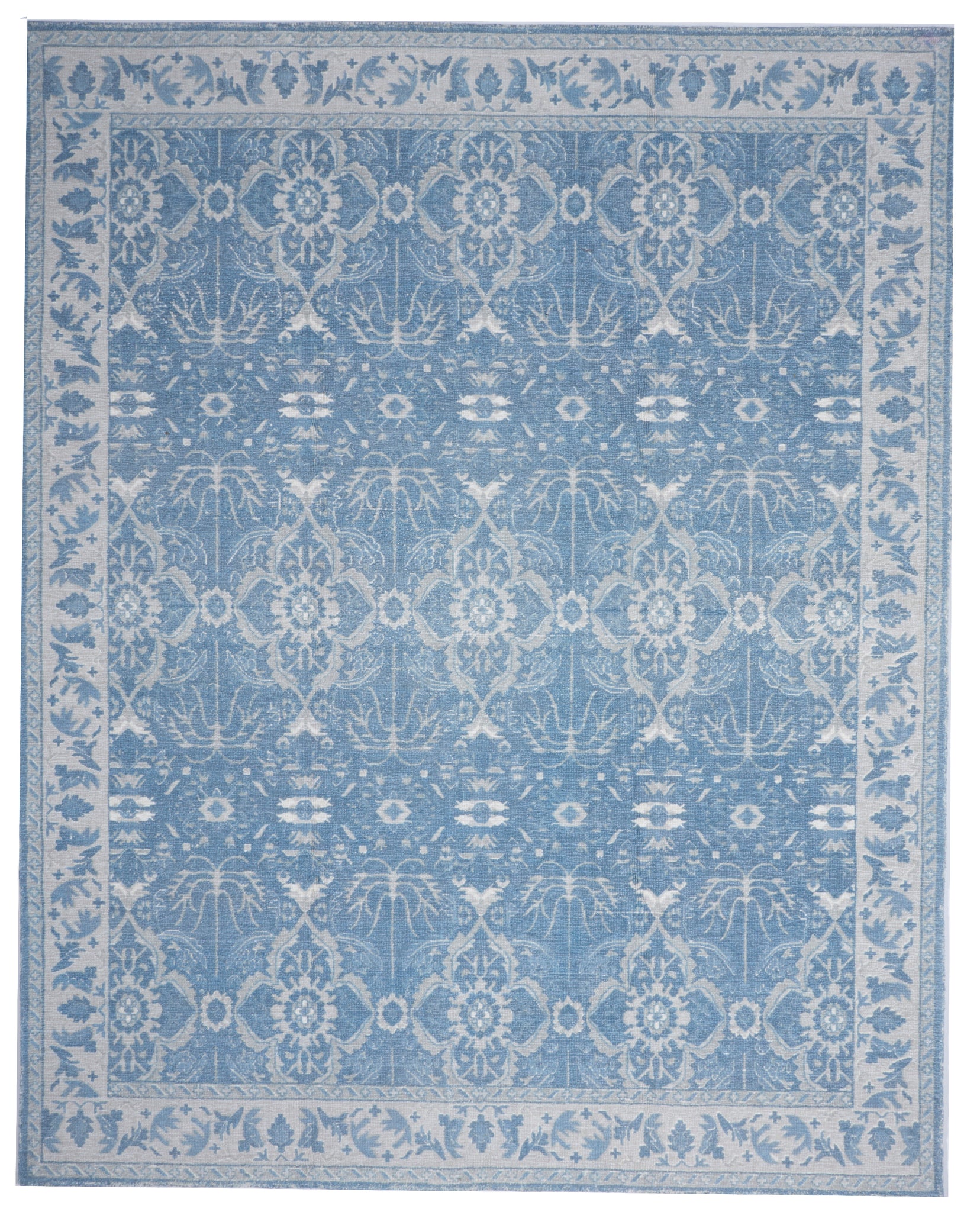 Tufted Light Blue Wool Rug 8' x 10'1 - IGotYourRug