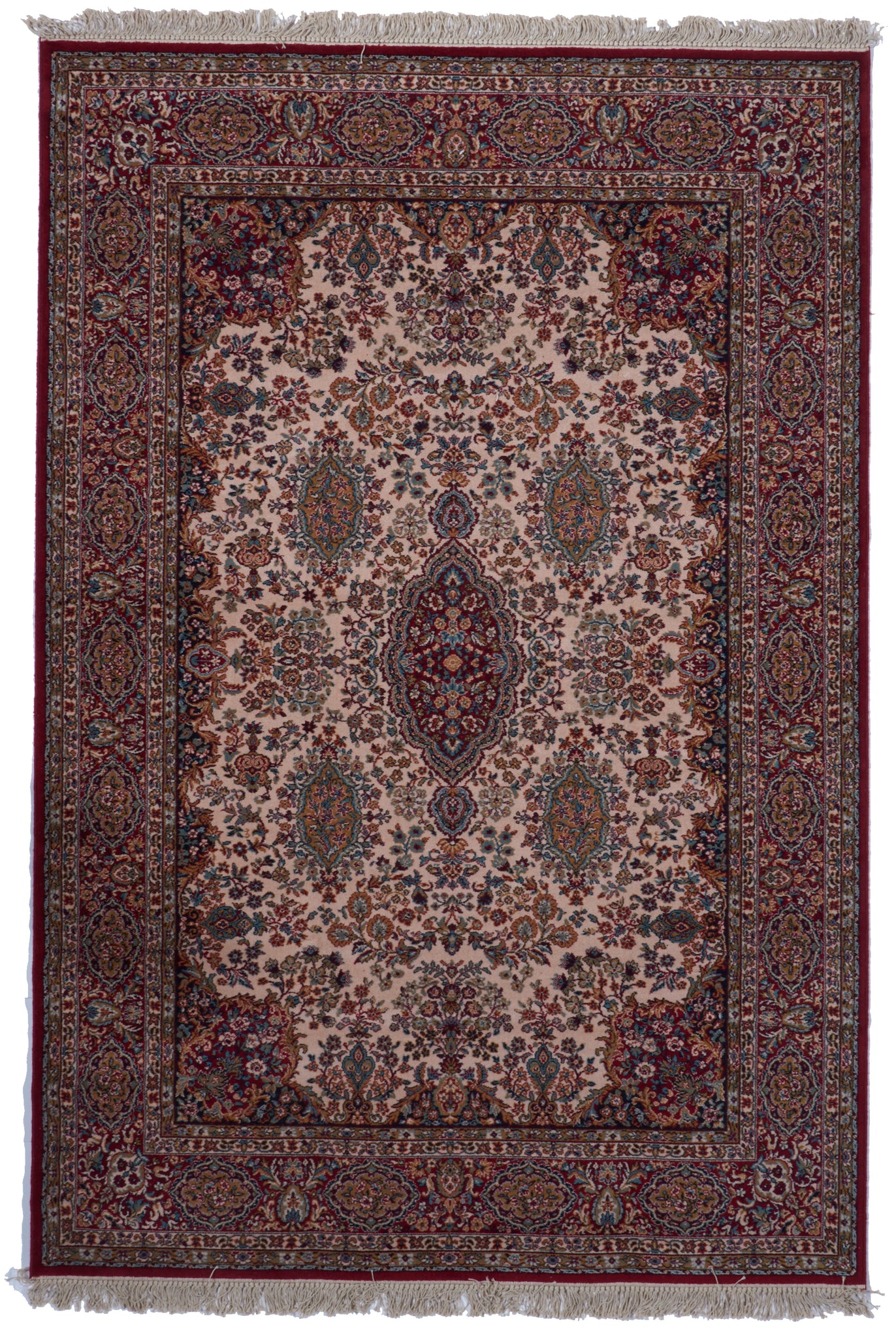 Traditional Machine Made Red Wool Rug 6'7 x 9'9 - IGotYourRug