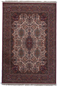 Traditional Machine Made Red Wool Rug 6'7 x 9'9 - IGotYourRug