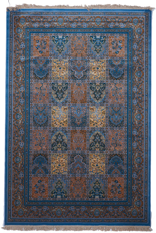 Transitional Machine Made Blue Multicolor Wool Rug 6'6 x 9'8 - IGotYourRug