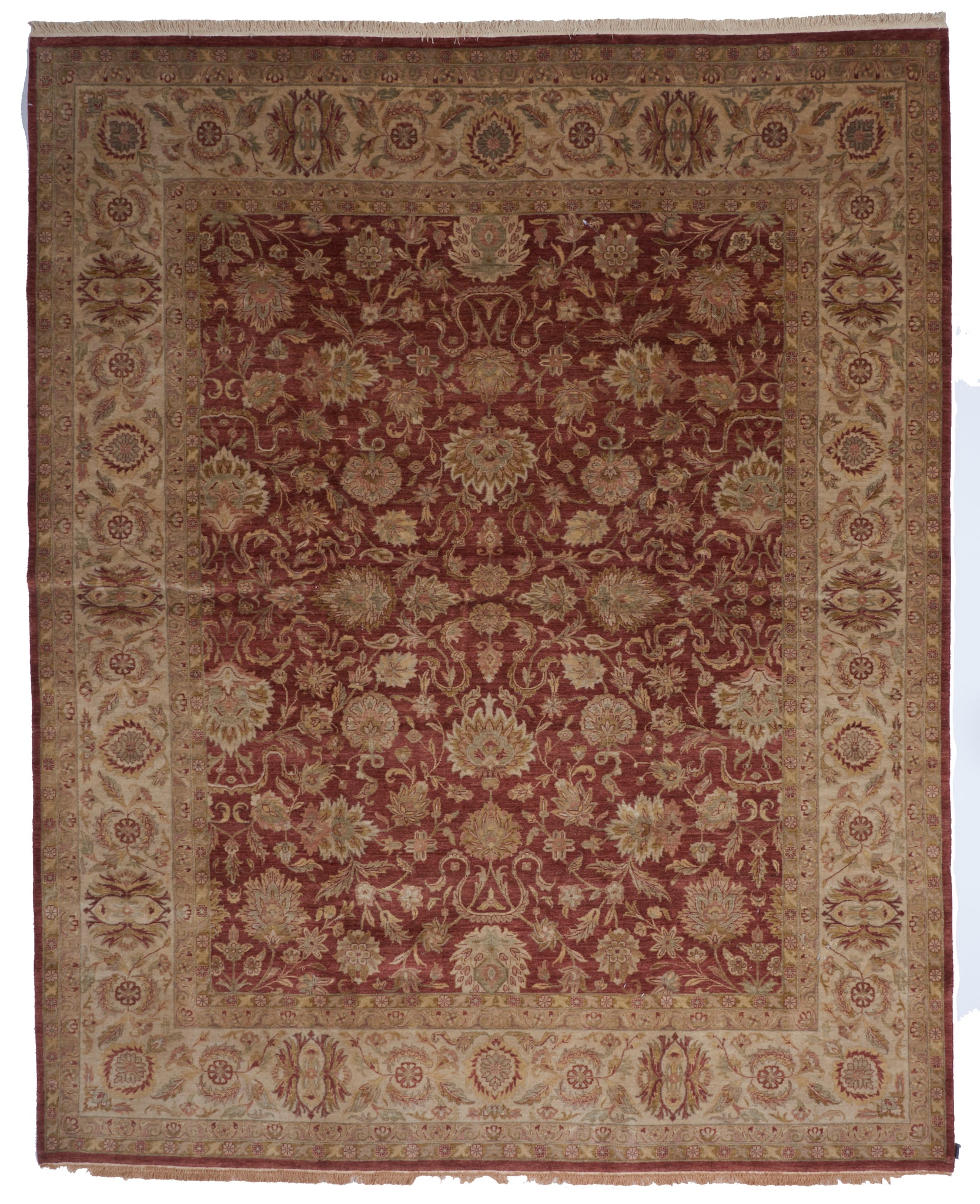 Traditional Hand Knotted Red Wool Rug 7'11 x 9'9 - IGotYourRug