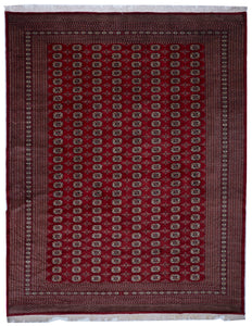 Bokhara Traditional Hand Knotted Red Wool Rug 9'6 x 11'9 - IGotYourRug