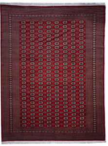 Bokhara Traditional Hand Knotted Red Wool Rug 9' x 11'9 - IGotYourRug
