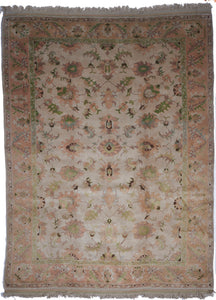 Oushak Traditional Hand Knotted Beige Wool Rug 9'8 x 12'7 - IGotYourRug