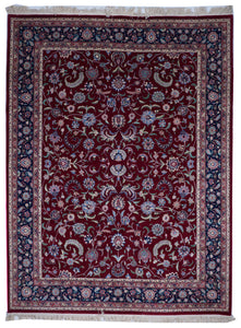 Traditional Hand Knotted Red Wool Rug 9'1 x 11'11 - IGotYourRug