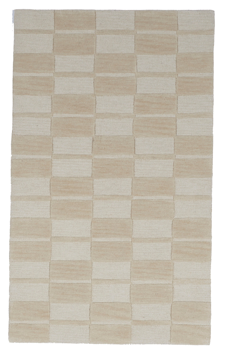 Contemporary Tufted Beige Wool Rug 3' x 5' - IGotYourRug