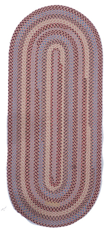 Braided Contemporary Multicolor Nylon Runner Rug 2'11 x 7' - IGotYourRug