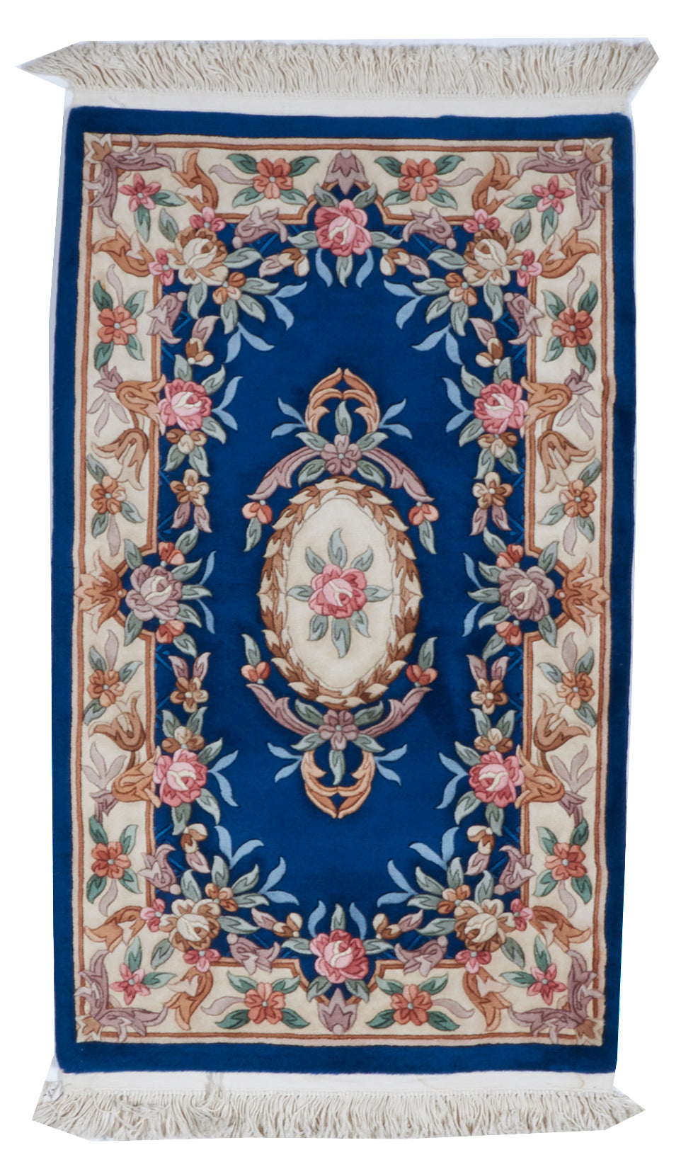 Traditional Hand Knotted Blue Wool Rug 3' x 5' - IGotYourRug