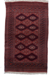 Bokhara Traditional Hand Knotted Rust Red Wool Rug 3'11 x 6'6 - IGotYourRug