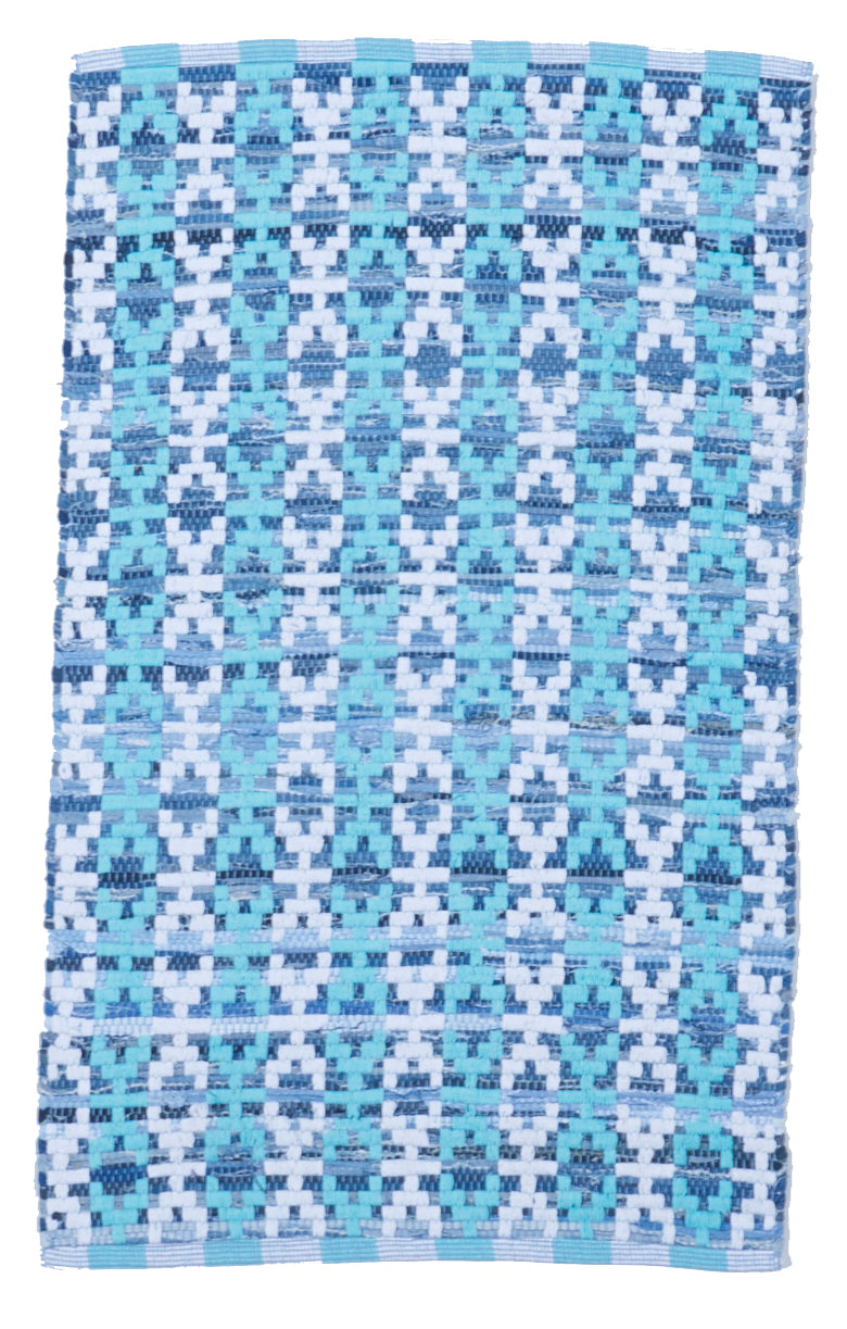 Contemporary Machine Made Blue Rug 2'6 x 4'2 - IGotYourRug