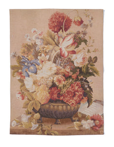 Needlepoint Traditional Floral Tapestry Beige Multicolor Wool Rug 2'4 x 3'2 - IGotYourRug
