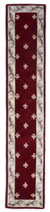 Traditional Tufted Red Ivory Runner Wool Rug 2'3 x 12' - IGotYourRug