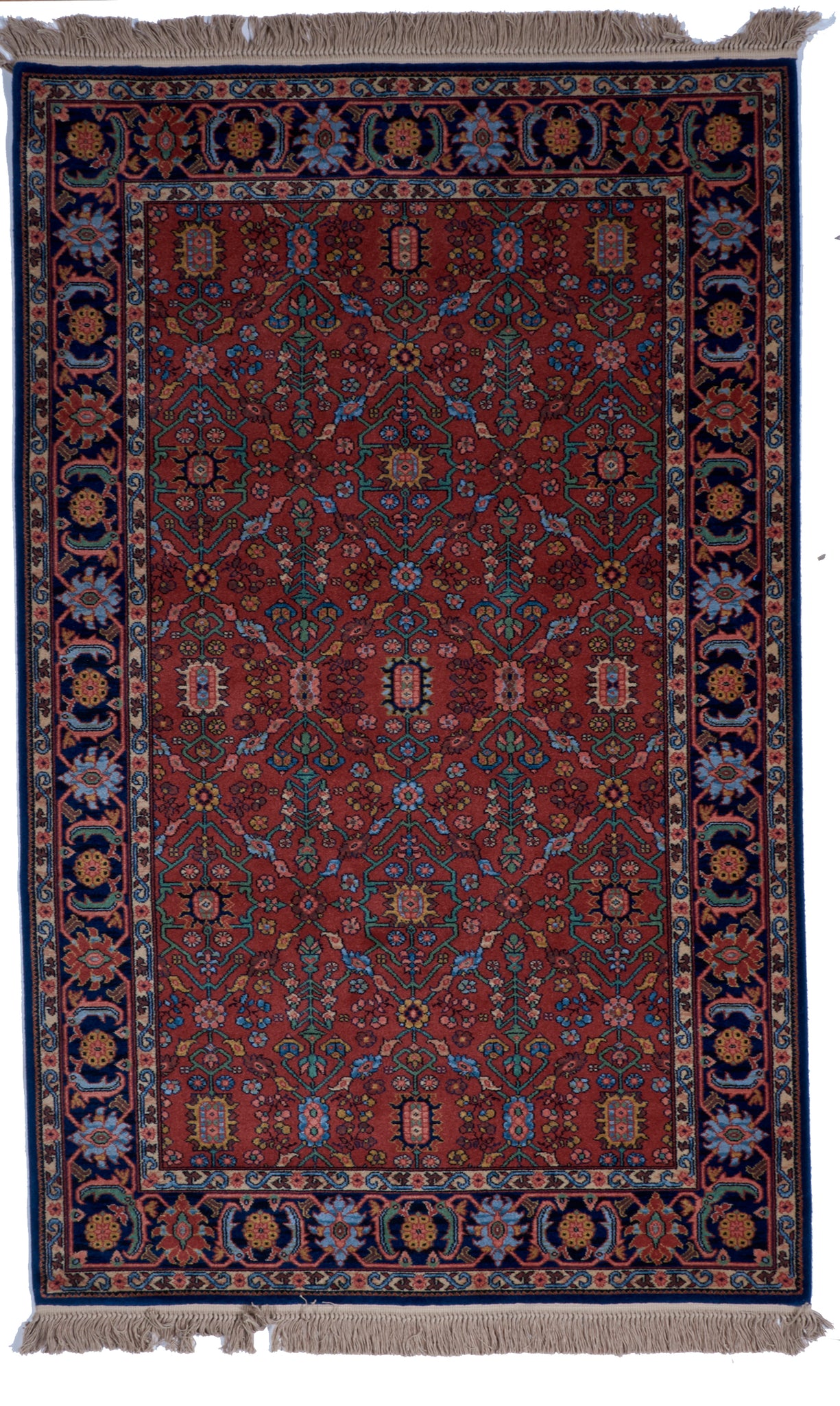 Traditional Machine Made Red Rug 5'9 x 9'1