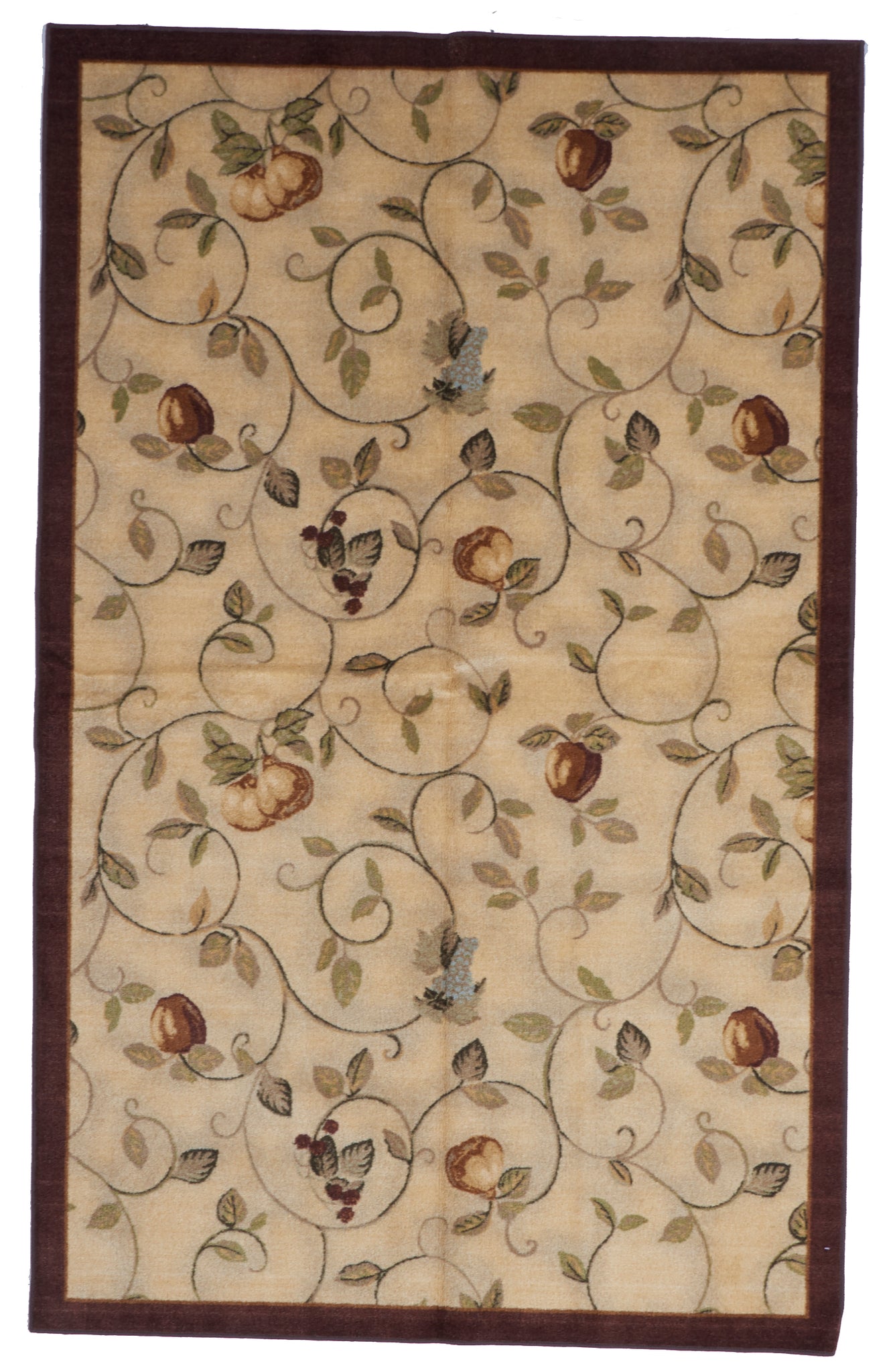 Transitional Machine Made Beige Brown Rug 5' x 8'2 - IGotYourRug