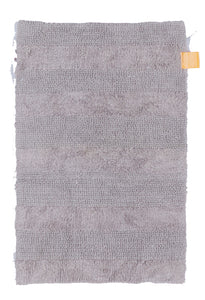 Solid Tone on Tone Machine Made Gray Doormat Rug 1'8 x 2'6 - IGotYourRug