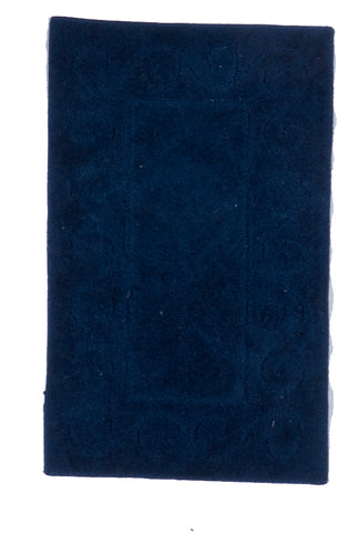 Solid Machine Made Navy Blue Doormat Rug 1'9 x 2'9 - IGotYourRug